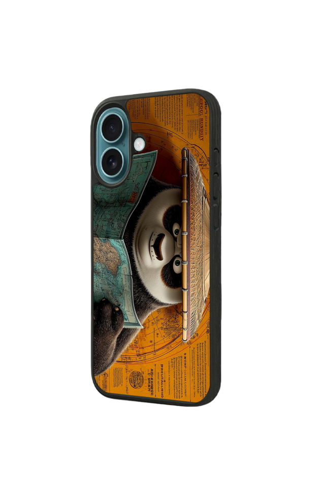iPhone 16 Uyumlu Kung Fu Panda Tasarımlı Glossy Premium Kılıf