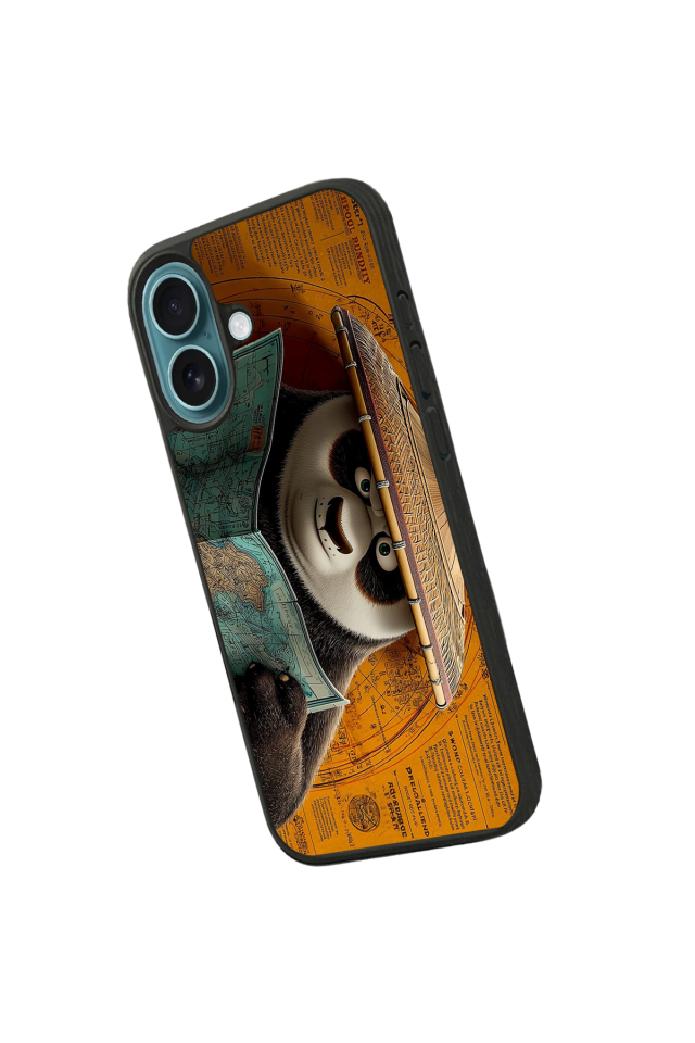 iPhone 16 Uyumlu Kung Fu Panda Tasarımlı Glossy Premium Kılıf
