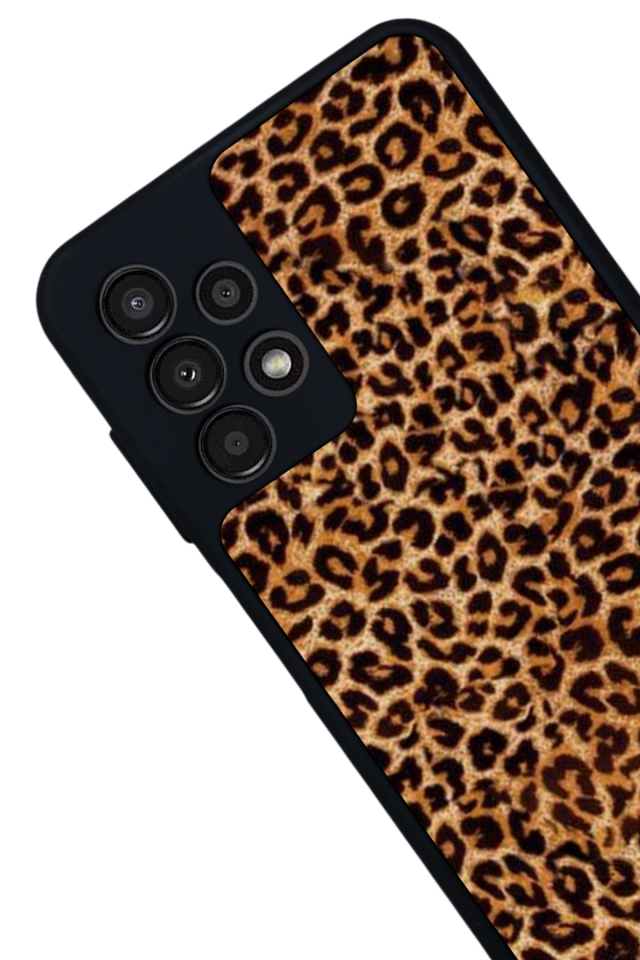 Samsung Galaxy A13 Uyumlu Leopar Tasarımlı Glossy Premium Kılıf