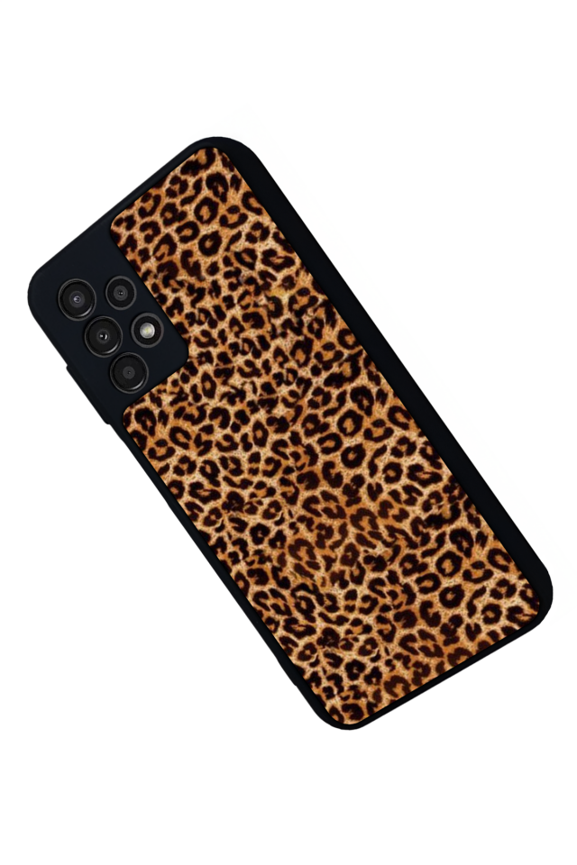 Samsung Galaxy A13 Uyumlu Leopar Tasarımlı Glossy Premium Kılıf