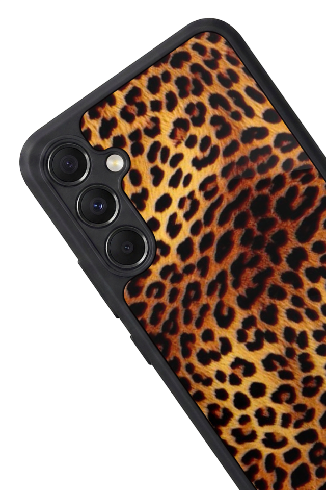 Samsung Galaxy M34 Uyumlu Leopar Tasarımlı Glossy Premium Kılıf