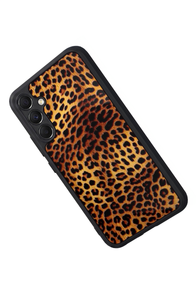 Samsung Galaxy M34 Uyumlu Leopar Tasarımlı Glossy Premium Kılıf