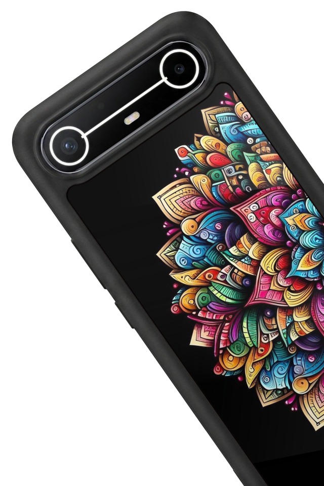 Tecno Spark Slim 5G Uyumlu Mandala Tasarımlı Glossy Premium Kılıf