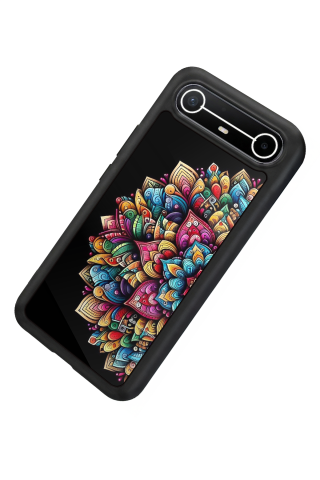Tecno Spark Slim 5G Uyumlu Mandala Tasarımlı Glossy Premium Kılıf