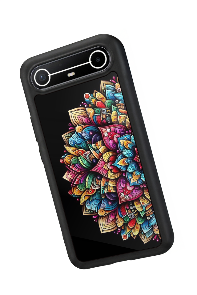 Tecno Spark Slim 5G Uyumlu Mandala Tasarımlı Glossy Premium Kılıf