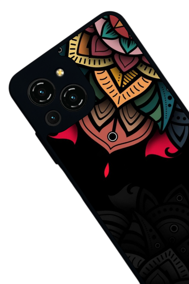 Reeder S23 Pro Max Uyumlu Mandala Tasarımlı Glossy Premium Kılıf