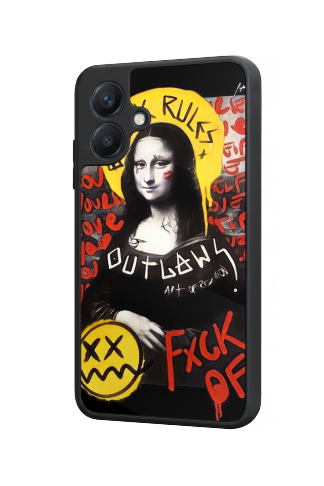Samsung Galaxy A07 Uyumlu Monalisa Tasarımlı Glossy Premium Kılıf