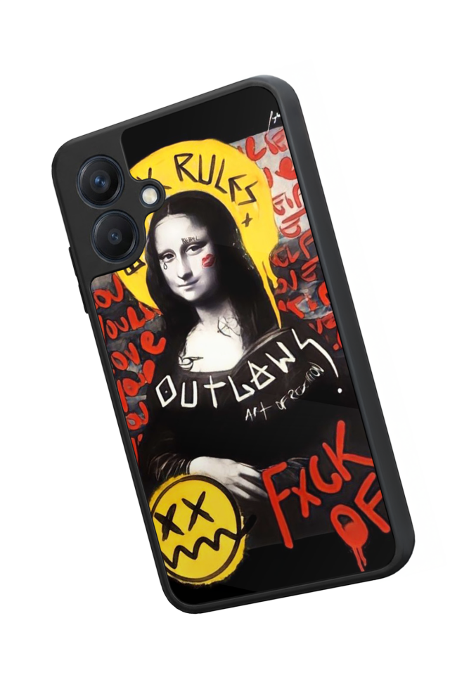 Samsung Galaxy A07 Uyumlu Monalisa Tasarımlı Glossy Premium Kılıf