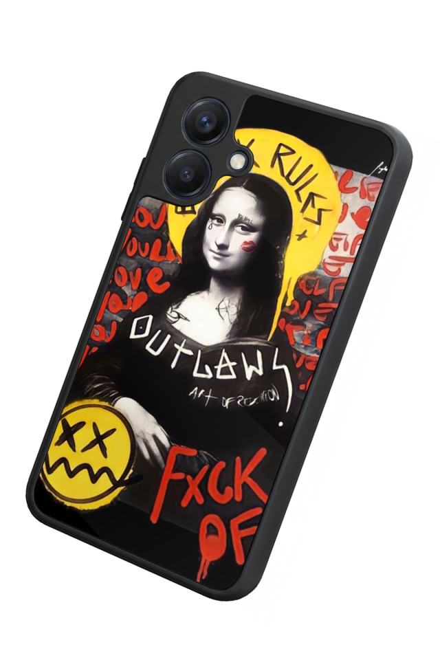 Samsung Galaxy A07 Uyumlu Monalisa Tasarımlı Glossy Premium Kılıf