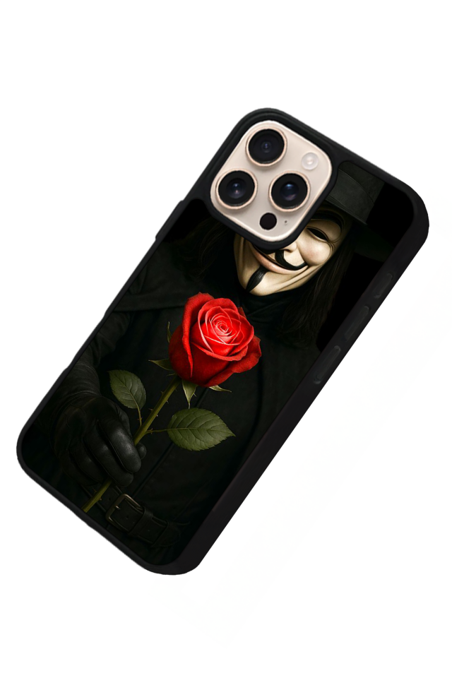 iPhone 15 Pro Max Uyumlu Vendetta Tasarımlı Glossy Premium Kılıf