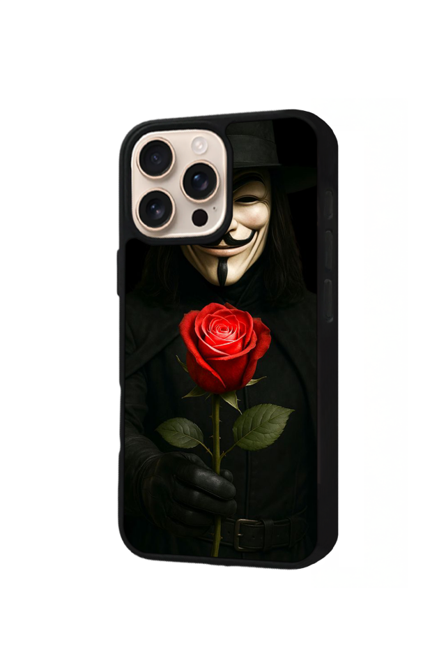 iPhone 15 Pro Max Uyumlu Vendetta Tasarımlı Glossy Premium Kılıf
