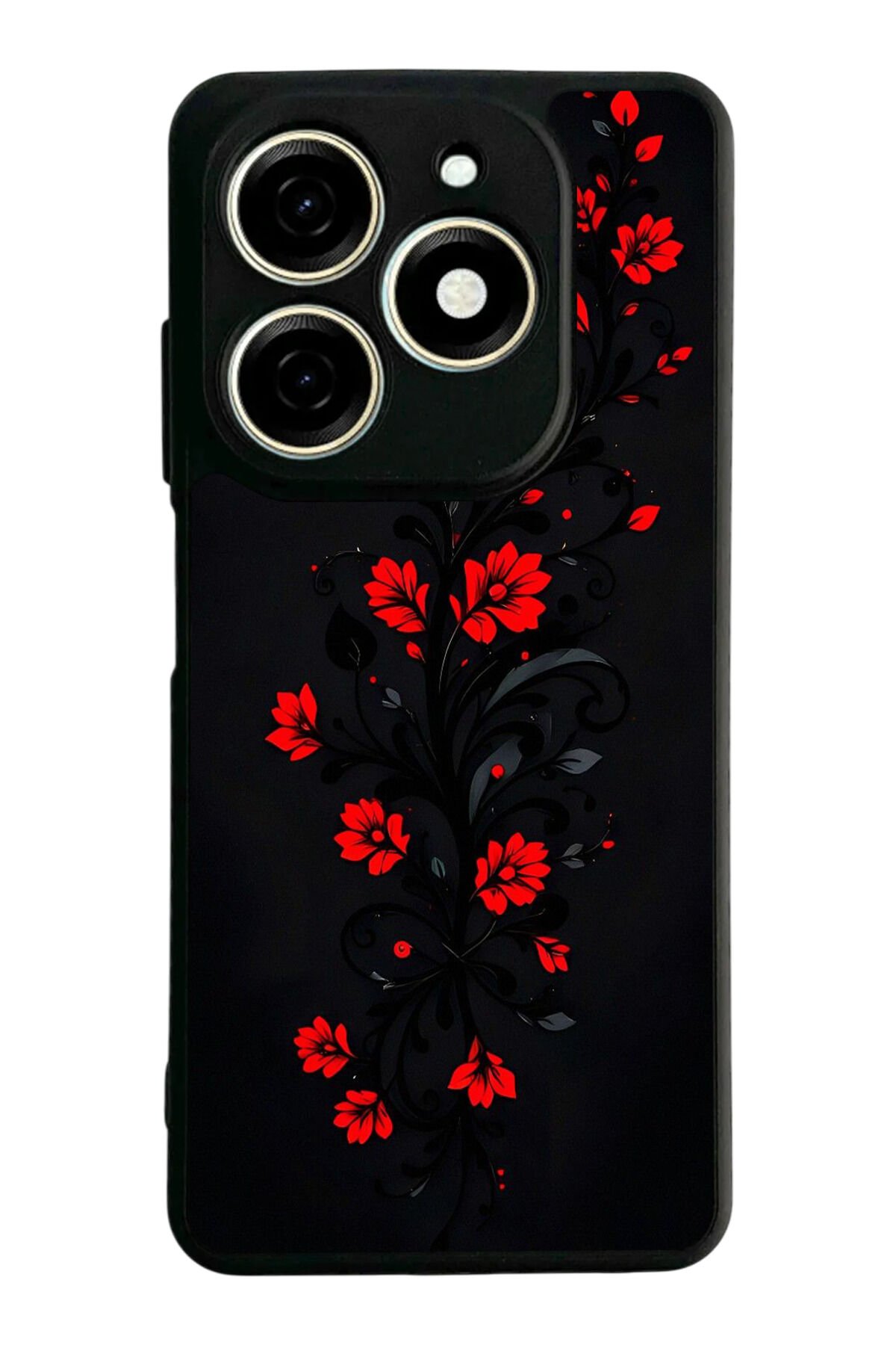 Infınıx Smart 8 Pro Uyumlu Floral Tasarımlı Glossy Premium Kılıf