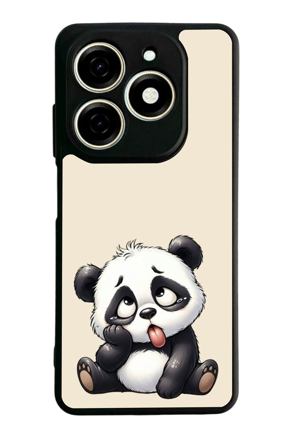 Infınıx Smart 8 Pro Uyumlu Panda Tasarımlı Glossy Premium Kılıf