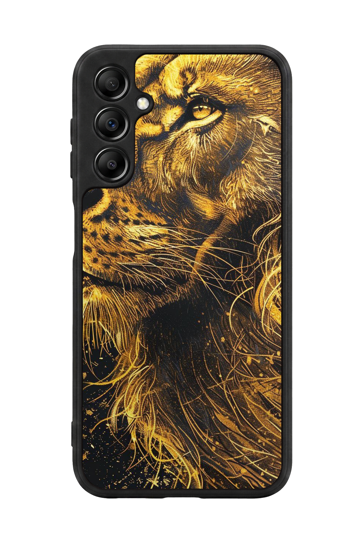 Samsung Galaxy A14 Uyumlu Aslan Tasarımlı Glossy Premium Kılıf