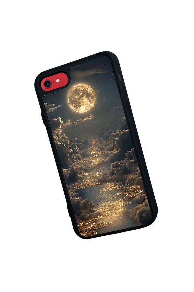 iPhone 7 Uyumlu Ay Tasarımlı Glossy Premium Kılıf