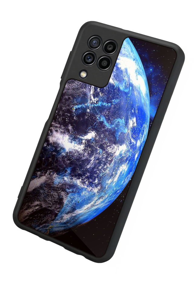 Samsung Galaxy M32 Uyumlu Ay Tasarımlı Glossy Premium Kılıf