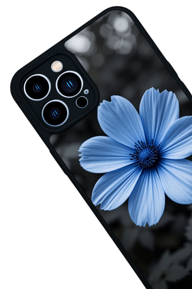 iPhone 12 Pro Max Uyumlu Cicek Tasarımlı Glossy Premium Kılıf