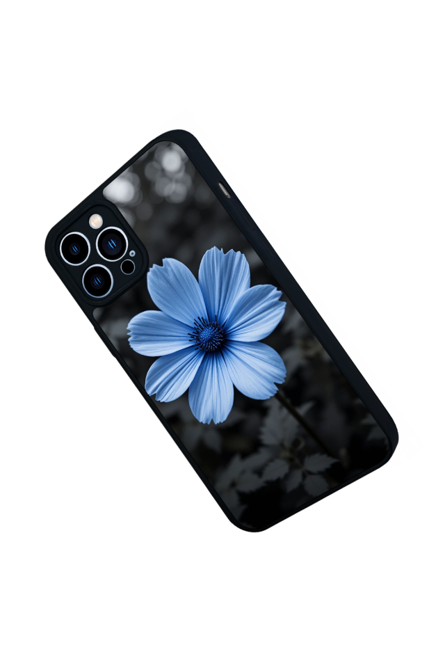 iPhone 12 Pro Max Uyumlu Cicek Tasarımlı Glossy Premium Kılıf
