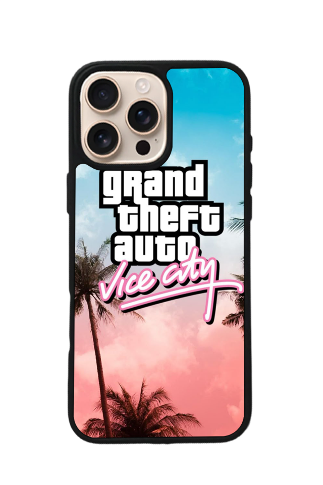 iPhone 16 Pro Max Uyumlu GTA Tasarımlı Glossy Premium Kılıf