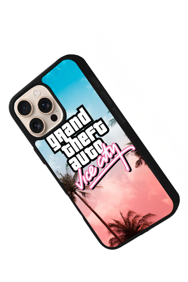 iPhone 16 Pro Max Uyumlu GTA Tasarımlı Glossy Premium Kılıf