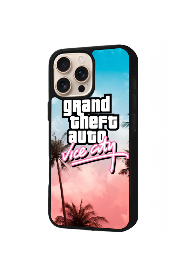 iPhone 16 Pro Max Uyumlu GTA Tasarımlı Glossy Premium Kılıf