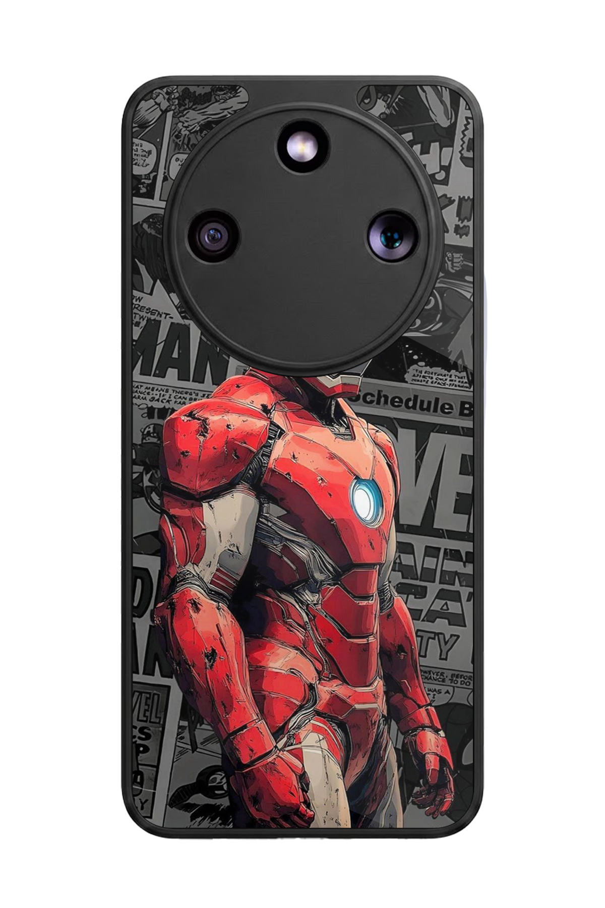 Honor Magic 8 Lite Uyumlu  Iron Man ( Demir Adam ) Tasarımlı Glossy Premium Kılıf