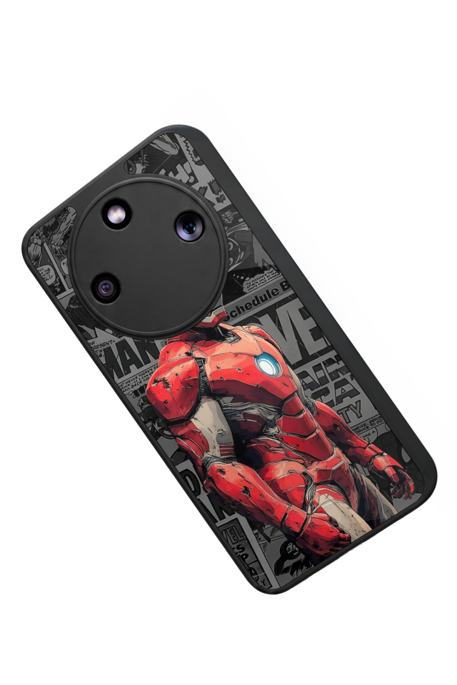 Honor Magic 8 Lite Uyumlu  Iron Man ( Demir Adam ) Tasarımlı Glossy Premium Kılıf