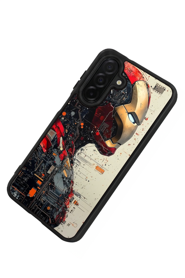 Samsung Galaxy A36 Uyumlu  Iron Man ( Demir Adam ) Tasarımlı Glossy Premium Kılıf