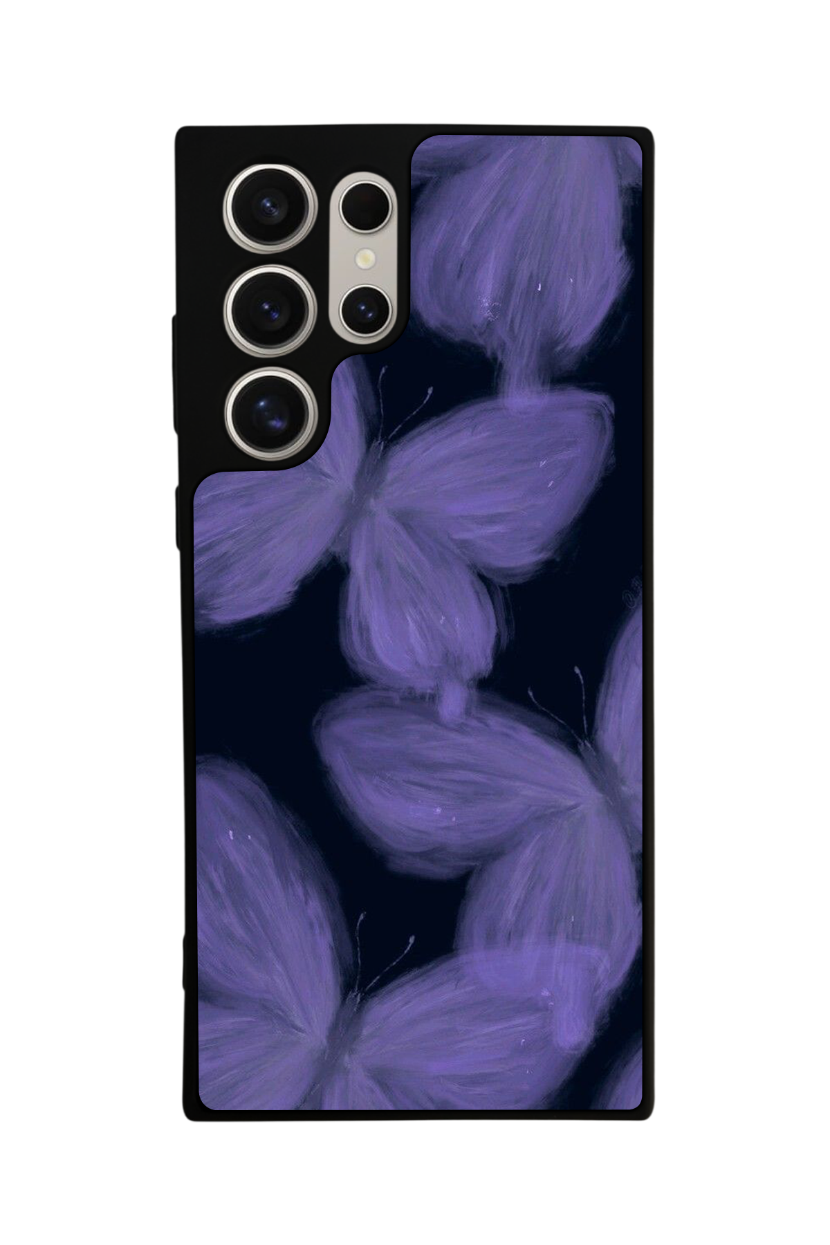 Samsung Galaxy S22 Ultra Uyumlu Kelebek Tasarımlı Glossy Premium Kılıf