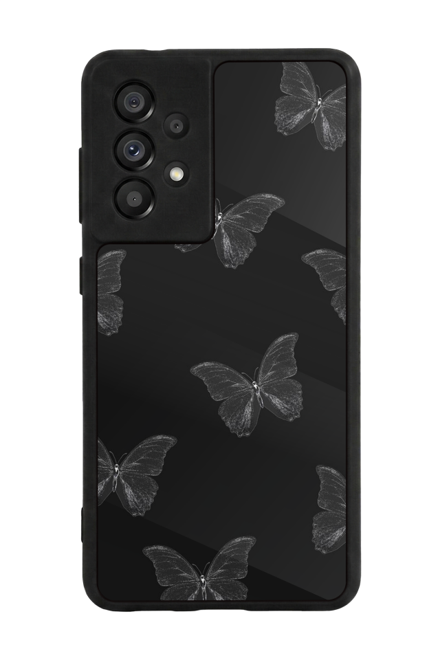 Samsung Galaxy A73 Uyumlu Kelebek Tasarımlı Glossy Premium Kılıf