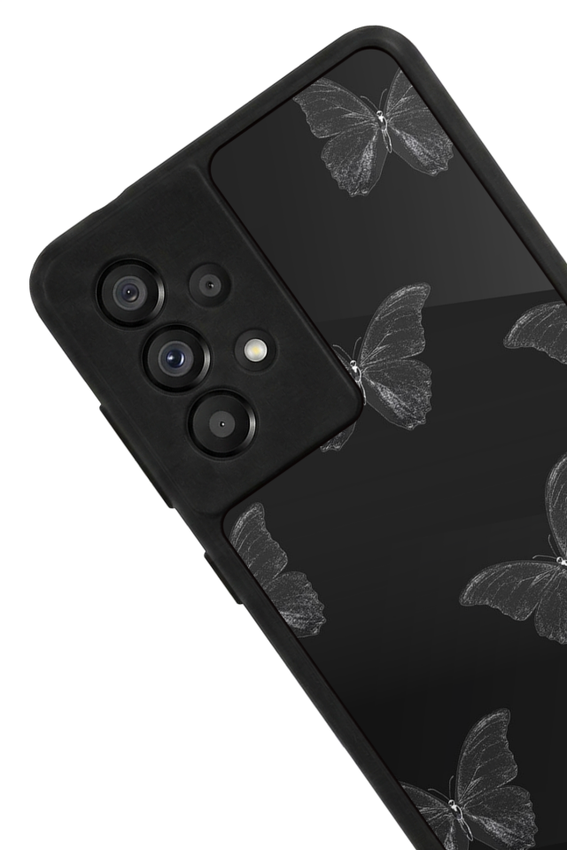 Samsung Galaxy A73 Uyumlu Kelebek Tasarımlı Glossy Premium Kılıf