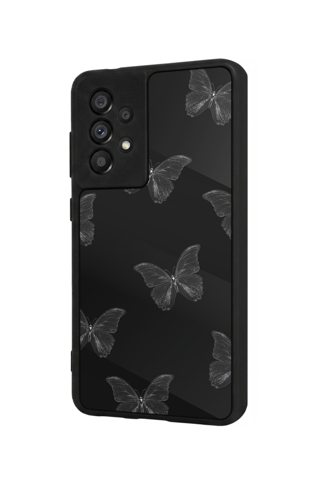 Samsung Galaxy A73 Uyumlu Kelebek Tasarımlı Glossy Premium Kılıf