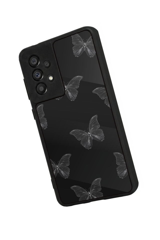 Samsung Galaxy A73 Uyumlu Kelebek Tasarımlı Glossy Premium Kılıf