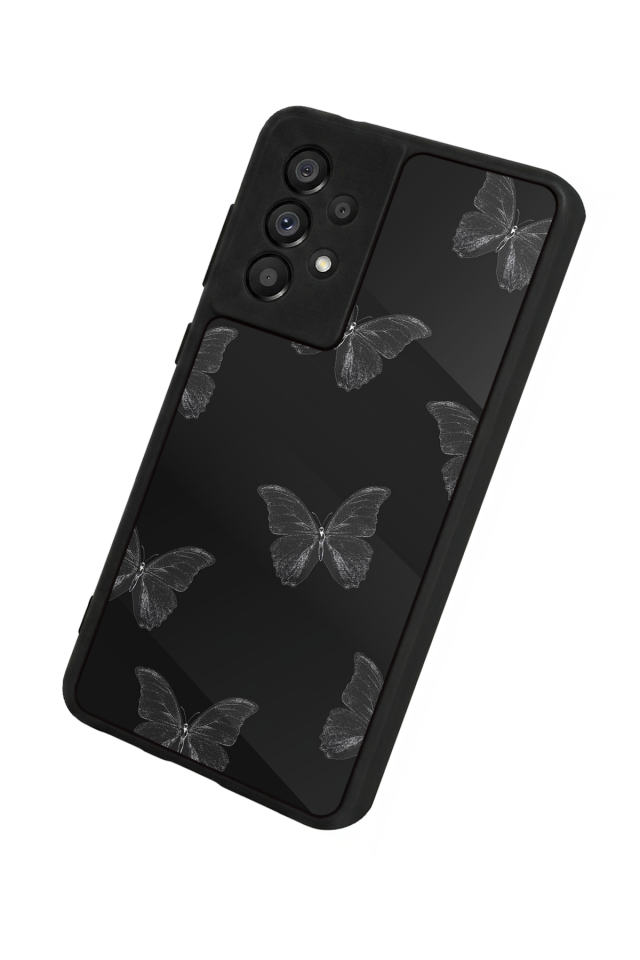 Samsung Galaxy A73 Uyumlu Kelebek Tasarımlı Glossy Premium Kılıf