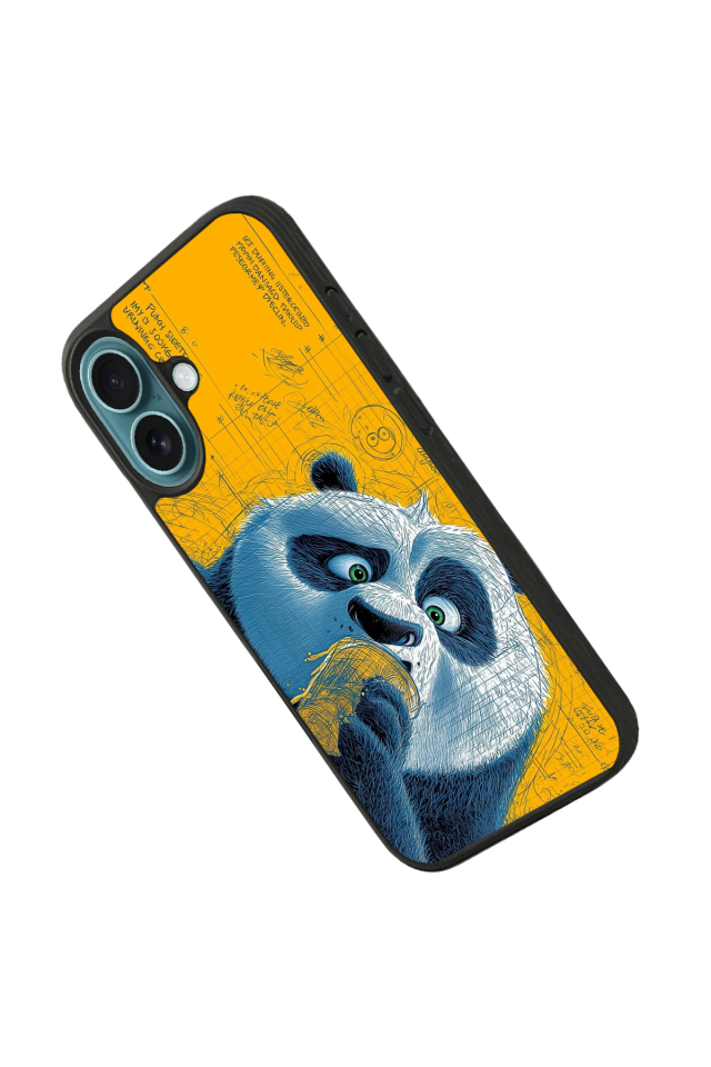 iPhone 16 Uyumlu Kung Fu Panda Tasarımlı Glossy Premium Kılıf