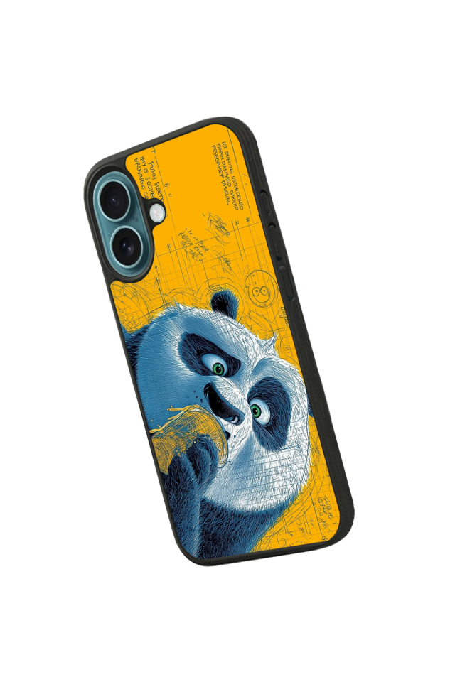 iPhone 16 Uyumlu Kung Fu Panda Tasarımlı Glossy Premium Kılıf