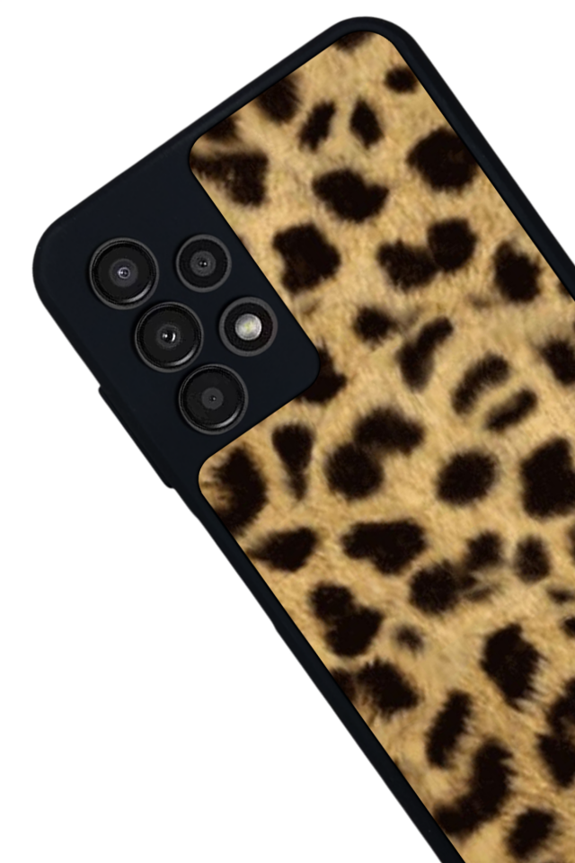 Samsung Galaxy A13 Uyumlu Leopar Tasarımlı Glossy Premium Kılıf