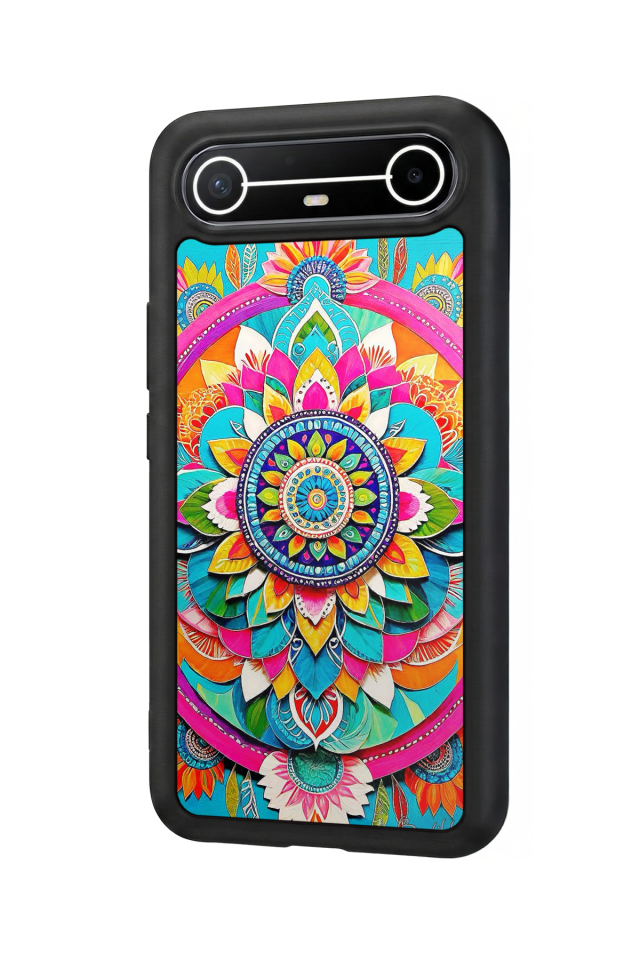 Tecno Spark Slim 5G Uyumlu Mandala Tasarımlı Glossy Premium Kılıf