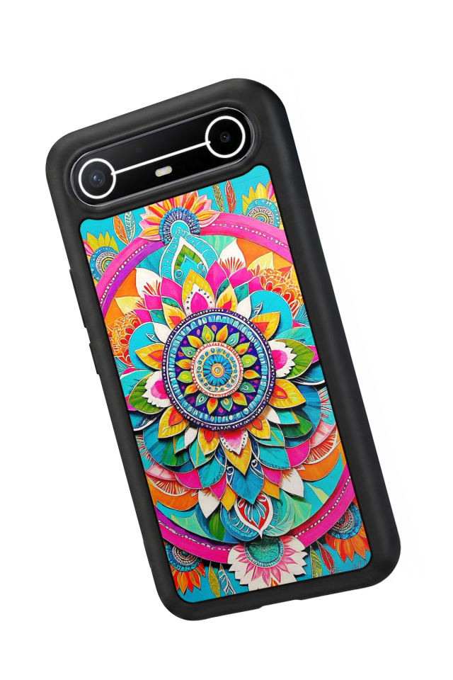 Tecno Spark Slim 5G Uyumlu Mandala Tasarımlı Glossy Premium Kılıf