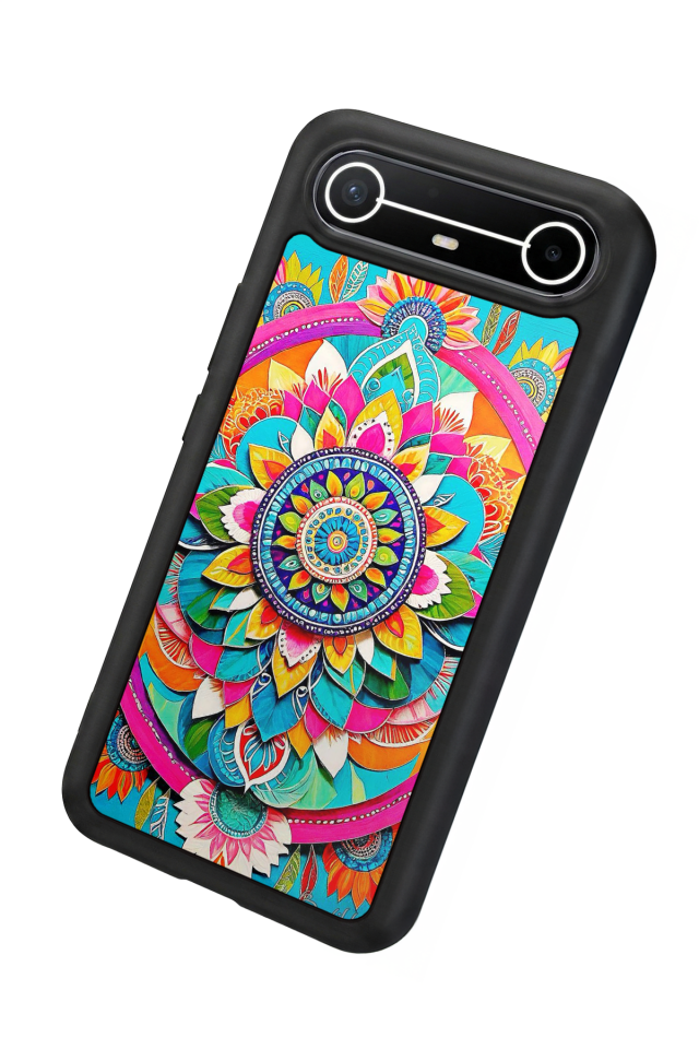 Tecno Spark Slim 5G Uyumlu Mandala Tasarımlı Glossy Premium Kılıf