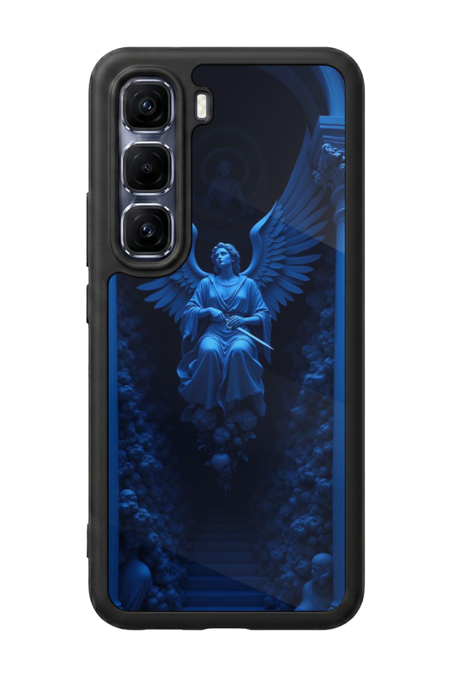 Infinix Hot 60 Pro Plus Uyumlu Melek Tasarımlı Glossy Premium Kılıf