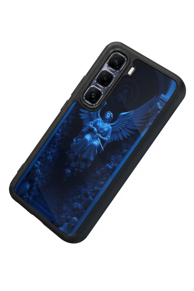 Infinix Hot 60 Pro Plus Uyumlu Melek Tasarımlı Glossy Premium Kılıf