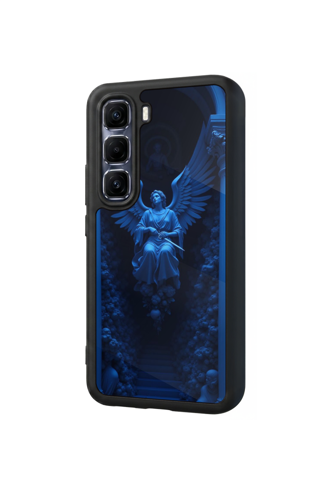 Infinix Hot 60 Pro Plus Uyumlu Melek Tasarımlı Glossy Premium Kılıf