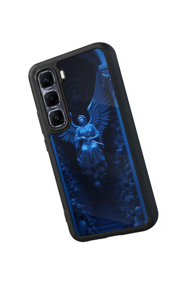 Infinix Hot 60 Pro Plus Uyumlu Melek Tasarımlı Glossy Premium Kılıf