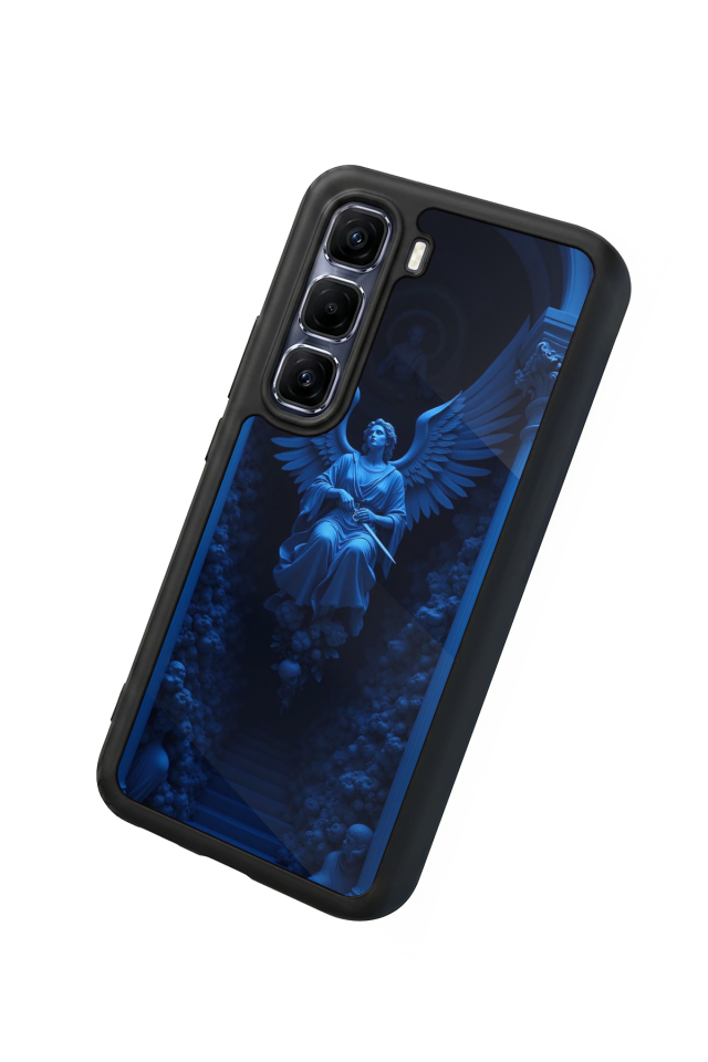 Infinix Hot 60 Pro Plus Uyumlu Melek Tasarımlı Glossy Premium Kılıf