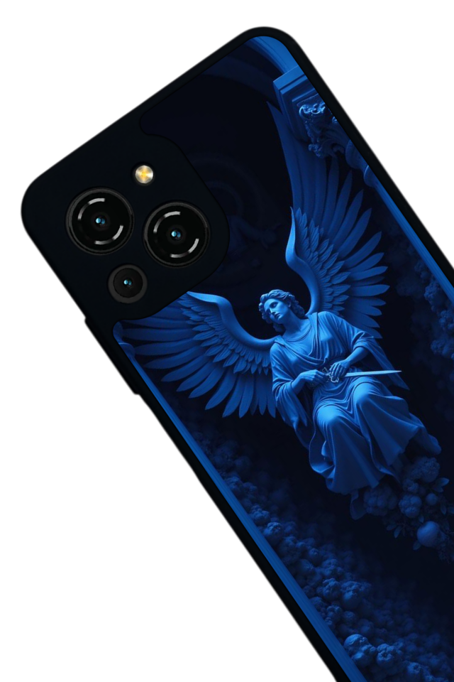 Reeder S23 Pro Max Uyumlu Melek Tasarımlı Glossy Premium Kılıf