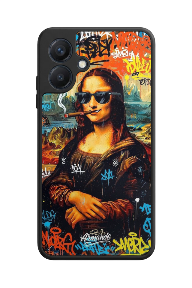 Samsung Galaxy A07 Uyumlu Monalisa Tasarımlı Glossy Premium Kılıf