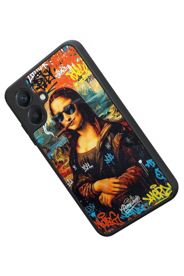 Samsung Galaxy A07 Uyumlu Monalisa Tasarımlı Glossy Premium Kılıf