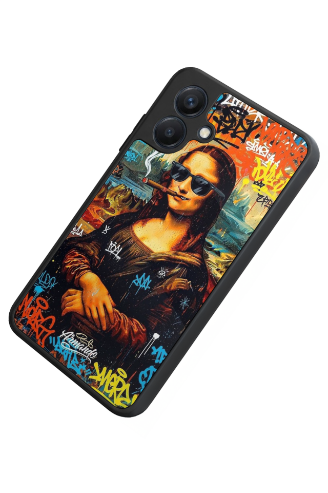 Samsung Galaxy A07 Uyumlu Monalisa Tasarımlı Glossy Premium Kılıf