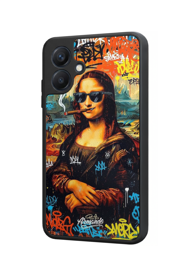 Samsung Galaxy A07 Uyumlu Monalisa Tasarımlı Glossy Premium Kılıf